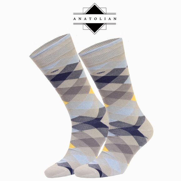 Colorful BAMBOO Casual or Dress Socks Natural Comfortable Silken Soft Seamless - Picture 4 of 5